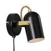 Nordlux Lotus Wall Spotlight with Plug - Black