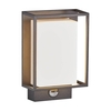 Nordlux Nestor LED Outdoor Flush Wall Light with PIR Sensor - Black