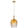 Nordlux Uma 18 Ceiling Pendant Light - Gold & Amber