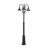 Norlys Firenze Triple Lamp Post - Black