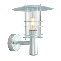 Norlys Stockholm Grande Outdoor Wall Light - Galvanised Steel