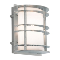 Norlys Stockholm Outdoor Flush Wall Light - Galvanised Steel