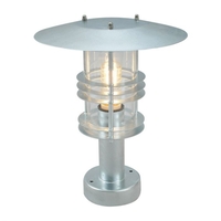 Norlys Stockholm Outdoor Pedestal Light - Galvanised Steel
