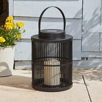 Urbane Solar LED Outdoor Lantern - Black