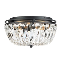 Vasa Flush Ceiling Light - Black