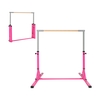 Kids Foldable Gymnastics Bar with 13 Adjustable Height-Pink