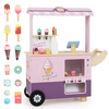 Kids Ice Cream Cart Truck Pretend Play Set for Toddlers-Pink