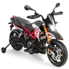 Kids Ride on Motorcycle 12V Battery Powered with Music & LED Light-Red