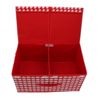 Large Double cover Double Box Storage Box Red Heart