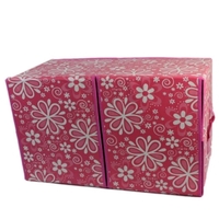 Large Flower Double Cover Box Storage Case / Box Pink