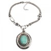 Large Round Turquoise Necklace