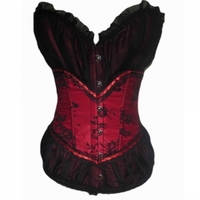 Large Sexy Women Palace Corset Costume Red