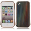 Laser Style Protective Aluminum Back Case for iPhone 4/4S Coffee