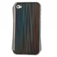 Laser Style Protective Aluminum Back Case for iPhone 4/4S Silver