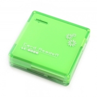 LC-0028 56 in 1 Square-shaped USB 2.0 Card Reader Green