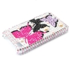 Three Butterfly Diamond Rhinestone Bling plastic Case for iPhone 4G
