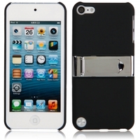 Tranquil Style Matt Back Case Cover with Stand for iPod Touch 5 Black