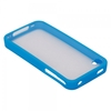 Transparent Design Back Cover TPU Case for iPhone 4/4S Azure Frame