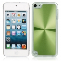 Transparent Frame CD Grain Back Cover Case for iPod Touch 5 Green