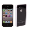 Transparent Hard Plastic Case for iPhone 4 White