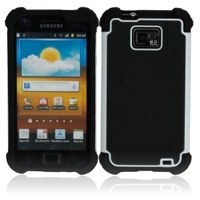 Triple Protection Shell Case for Samsung Galaxy S2 i9100 White