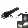 TsngsPower CREE XML-T6 18W 3LED 3800LM 5-Modes White Light Flashlight Black(7.4V)