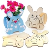Bunny Wooden Flowerpot Kits (Pack of 3) Easter Crafts For Kids