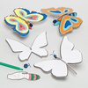 Butterfly Glider Kits - 6 paper-covered Foam Butterfly Glider Kits to design and colour in. 15cm diameter.