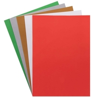 Christmas A4 Card & Paper Value Pack (Pack of 100) Christmas Craft Supplies 5 assorted colours - Red,  Green,  Gold,  Silver & white