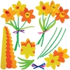 Daffodil Bouquet Kits (Pack of 3) Decoration Craft Kits 3 assorted daffodil colours