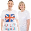 Design a Platinum Jubilee Adult Cotton T-Shirt (Large (chest 102cm-109cm))