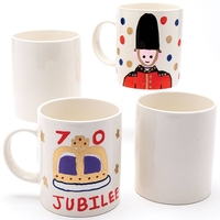 Design a Platinum Jubilee Porcelain Mug (Box of 4)