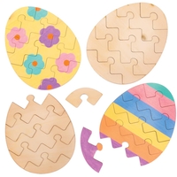Easter Egg Wooden Puzzles (Pack of 5) Easter Toys