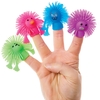 Hairy Hedgehog Finger Puppets (Pack of 8) Soft & Sensory Toys 4 assorted colours - Pink,  Blue,  Purple & Green