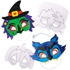Halloween Colour-in Masks (Pack of 8)