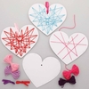 Heart Weaving String Art Decoration Kits (Pack of 8) Mother