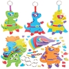 Hero Dinosaur Mix & Match Keyring Kits (Pack of 8) Art Craft Kits
