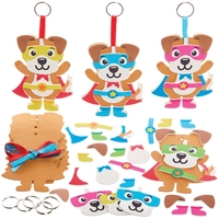 Hero Dogs Mix & Match Keyring Kits (Pack of 8) Art Craft Kits