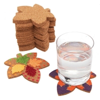 Leaf Cork Coasters (Pack of 30) Decoration Craft Kits