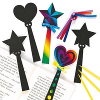 Magic Wand Scratch Art Bookmarks (Pack of 12) Decoration Craft Kits