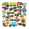 Racing Car Foam Stickers (Pack of 120) Stickers,  30 Assorted Designs,  Peel & Stick