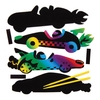 Racing Car Scratch Art Magnets (Pack of 10) Art Craft Kits