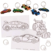 Racing Car Super Shrink Keyrings (Pack of 8) Small Toys