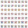 Rainbow Butterfly Self-Adhesive Acrylic Gems (Pack of 20) Craft Embellishments Assorted colours