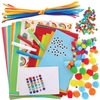 Rainbow Colours Bumper Craft Activity Pack (Per pack) Creative Play Toys 6 assorted rainbow colours - Red,  Orange,  Yellow,  Blue,  Green & Purple