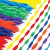Rainbow Colours Bumpy Pipe Cleaners (Pack of 105) Craft Embellishments 7 assorted colours - Red,  Bright Blue,  Dark Blue,  Purple,  Yellow,  Orange & Dark Green