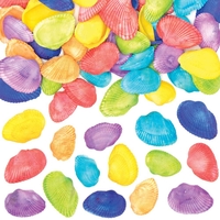 Rainbow Colours Craft Shells (Pack of 150) Natural Craft Materials 7 assorted colours - Red,  Yellow,  Green,  Blue,  Violet,  Orange & Indigo