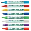 Rainbow Colours Glass Paint Pens (Pack of 8) Work On Glass,  Acrylic & More,  Assorted Colours