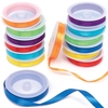 Rainbow Colours Satin Ribbon Value Pack (Pack of 14 reels) Craft Embellishments 7 assorted rainbow colours - Red,  Orange,  Yellow,  Green,  Blue,  Indigo & Violet
