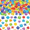 Rainbow Colours Self-Adhesive Acrylic Jewels (Pack of 200) Craft Embellishments 7 assorted rainbow colours - Red,  Orange,  Yellow,  Green,  Blue,  Indigo & Violet